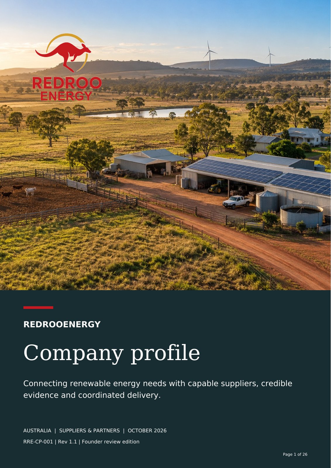 RRE company profile, page 1 (English)