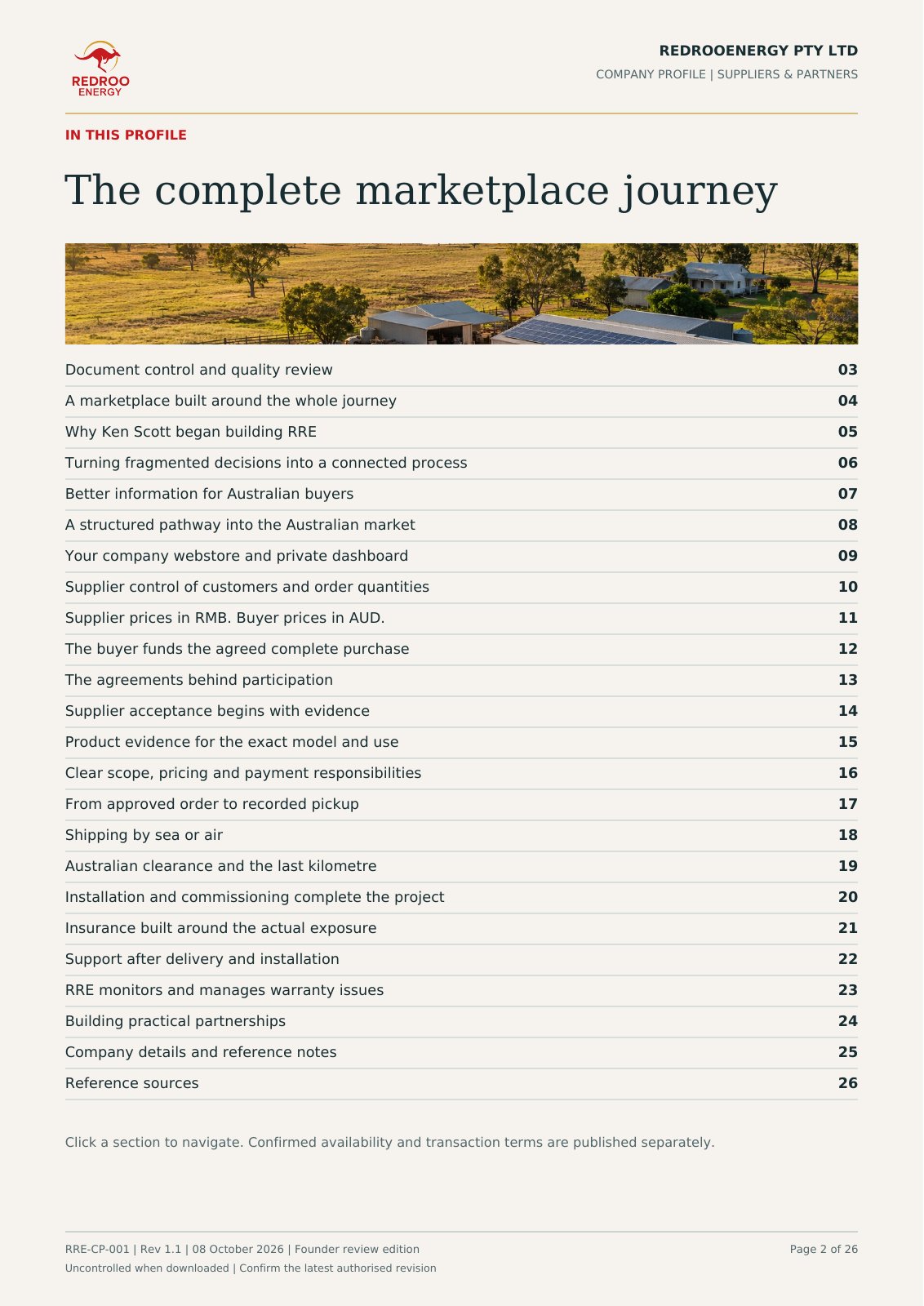 RRE company profile, page 2 (English)