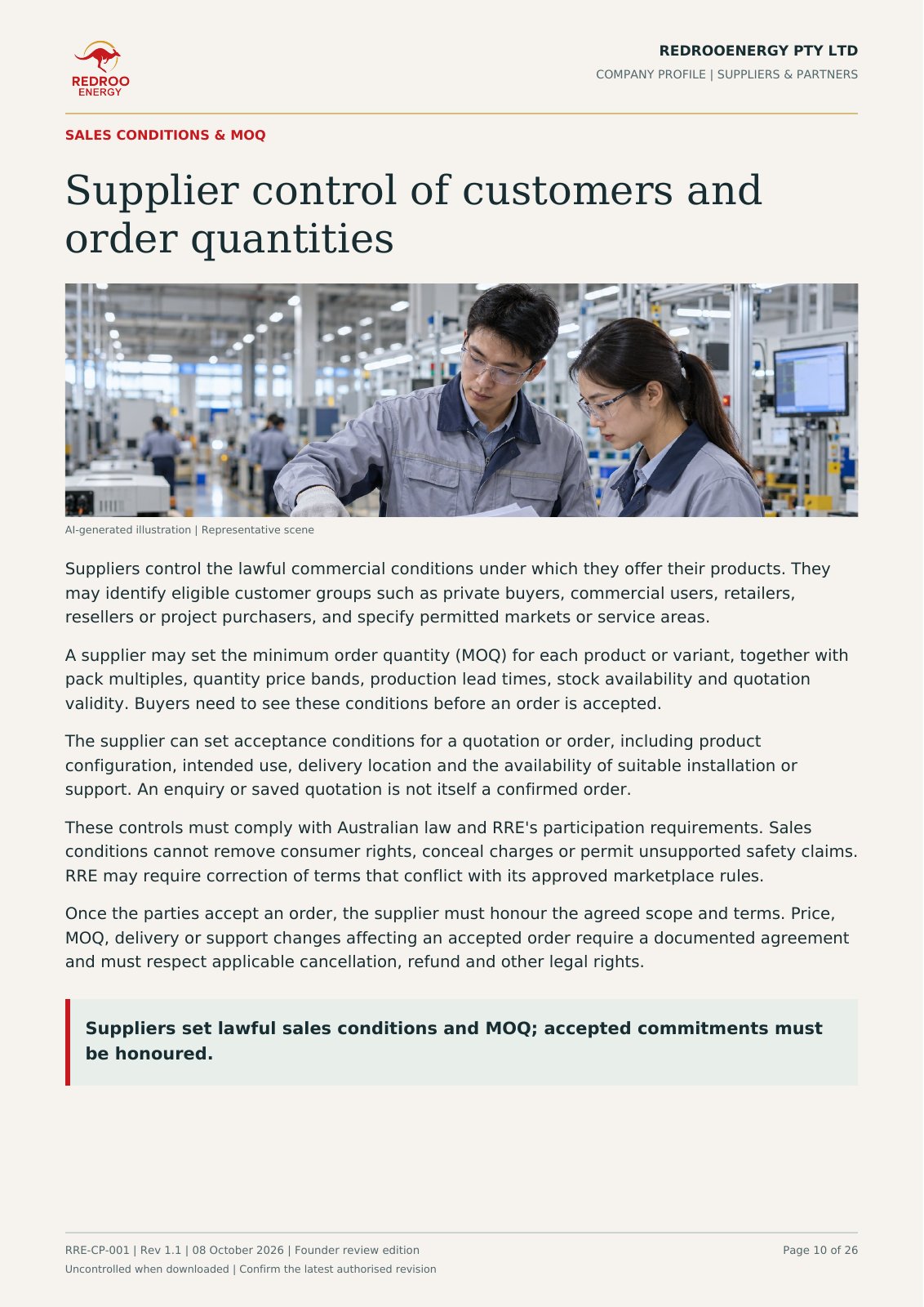 RRE company profile, page 10 (English)